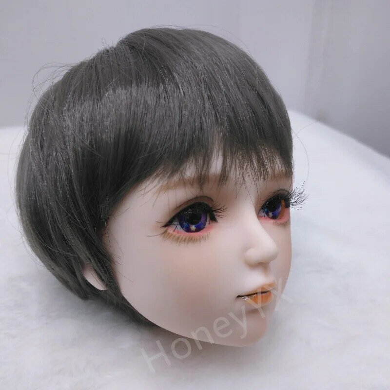 Парик для куклы BJD Bob, Короткий прямой парик, также парик для куклы 1/3 BJD 8-9 дюймов