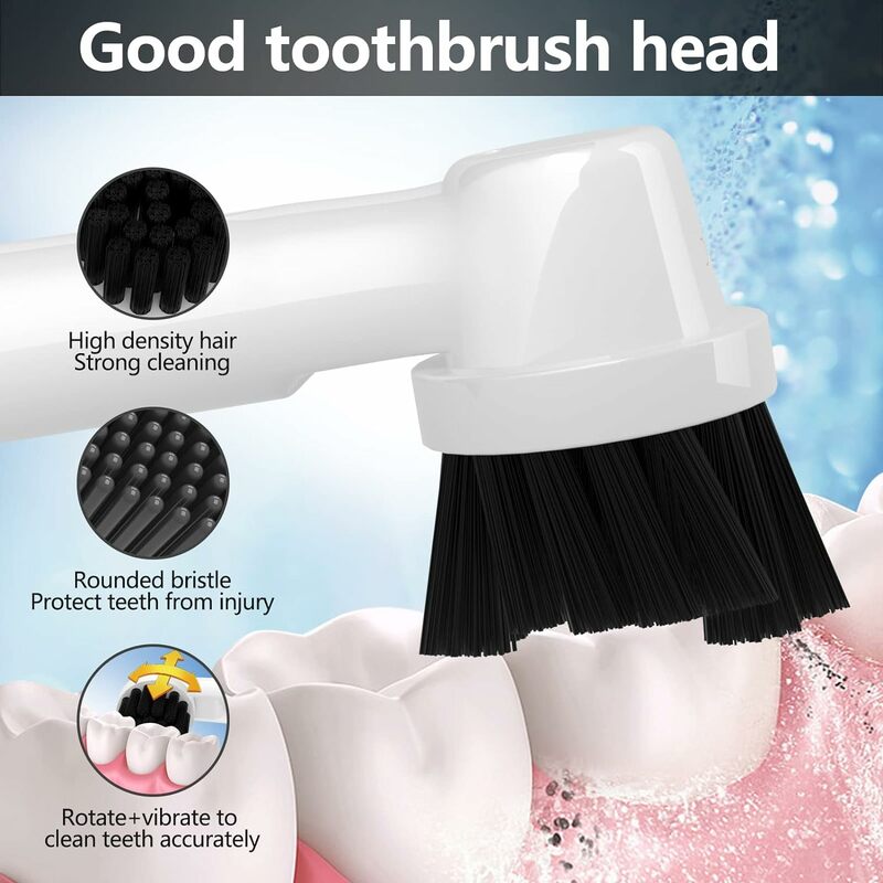 Recyclable Charcoal Brush Heads for Oral B Electric Toothbrush for Professional Care SmartSeries/TriZone Pro1000/3000/5000/7000