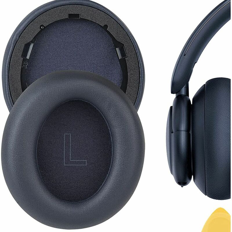 Replacement Ear Pads for Anker Soundcore Life Q30/Q35 Protein Leather Headphones Earpads(Black)