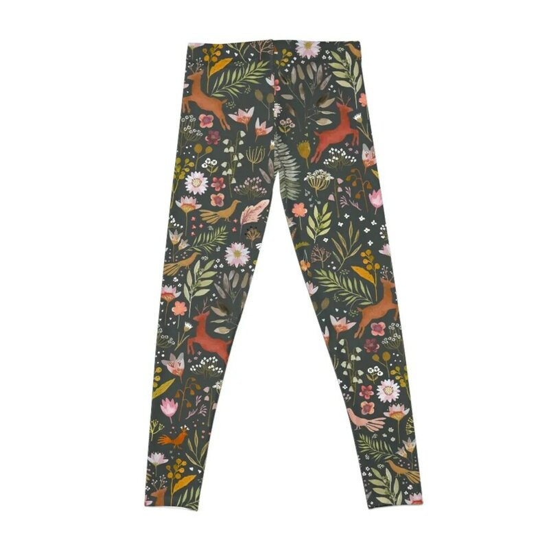 Woodland Folk tales Leggings sports for gym joggers for active wear Womens Leggings