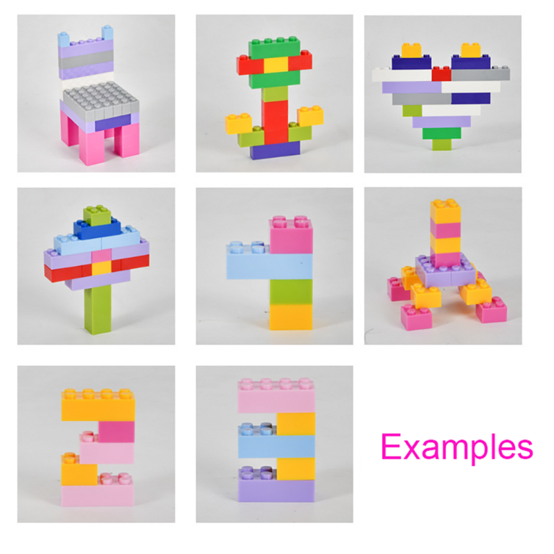 100-1000pcs DIY Creative Plastic Building Blocks Bulk Sets City Classic Bricks Assembly Toy Creative Educational Gift for Kids