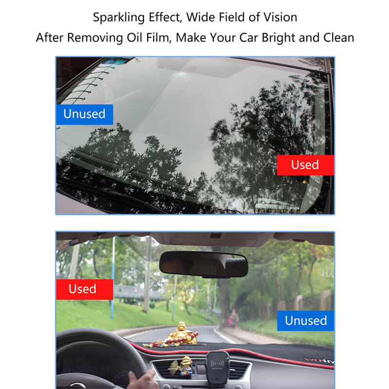 45G Film Minyak Kaca Depan Mobil Pembersih Penghapus Titik Air untuk Mobil Agen Tahan Hujan Film Minyak Kaca Krim Penghilang Kuat