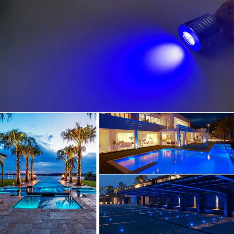 100PCS IP68 LED Pool Light 12V 24V 3W Low Voltage Waterproof Outdoor Garden Landscape Recessed Spotlight Underwater Lamp Design