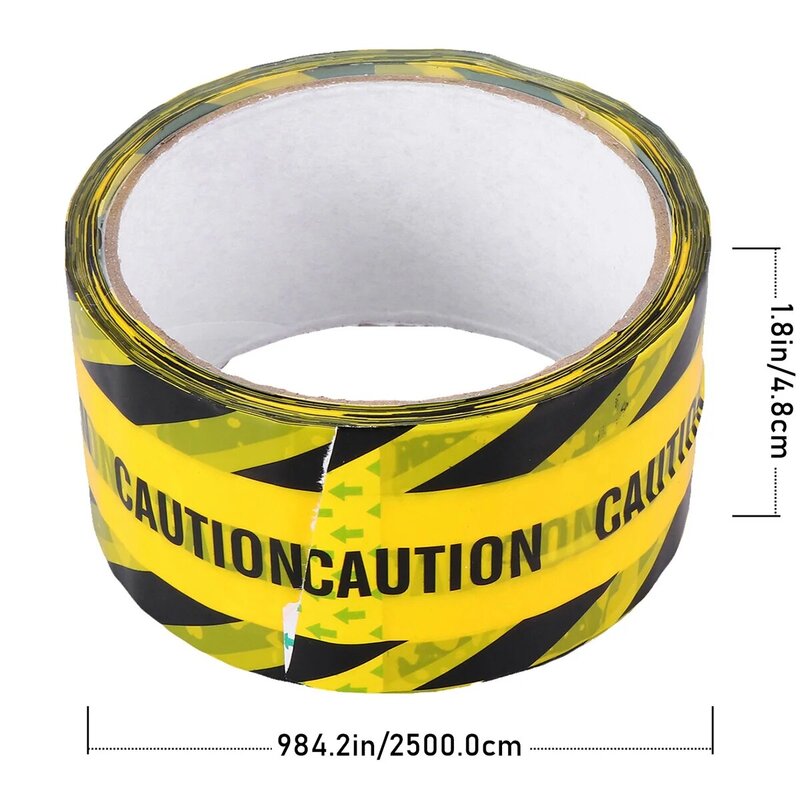 Veiligheidsstrepen Tape Waarschuwing Getextureerd Papier Reflecterende Zelfklevende Sticker Maskeren