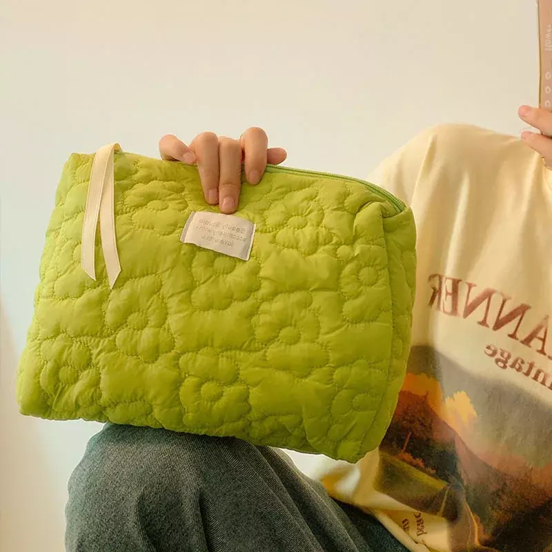 플라워 패턴 여성 메이크업 가방, 세면 용품, 화장품 정리함 지퍼 가방, 여행 워시 파우치, 여성 메이크업 가방