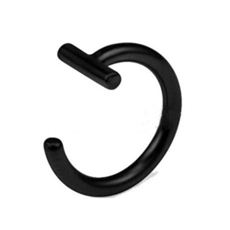 1pcs New Punk Fake Lip Nose Unisex Stainless Steel Body Fake Hoop Accessories Clip Earring Jewelry Body Piercing Q6C3