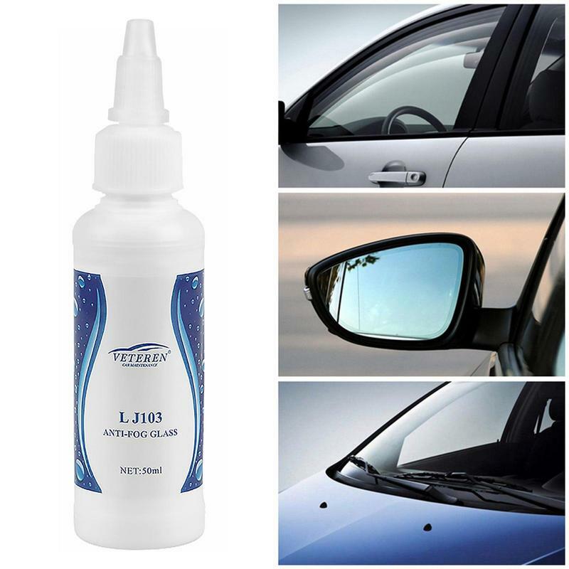 Limpiador de lentes de vidrio para coche, espray antivaho, gafas de parabrisas de larga duración, agente antivaho, 50ml