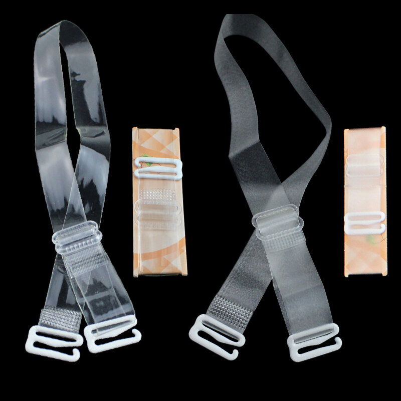 1-3 paia/set cinghie trasparenti reggiseno trasparente invisibile staccabile regolabile in Silicone da donna cintura elastica intimi accessori