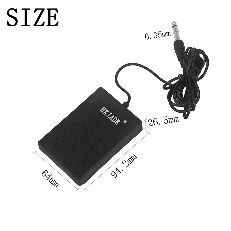 6.35 Mm Interface Compact Sustain Pedal Universal Single Pedal for  Electric Piano Keyboard Elctronic Foldable Accessories