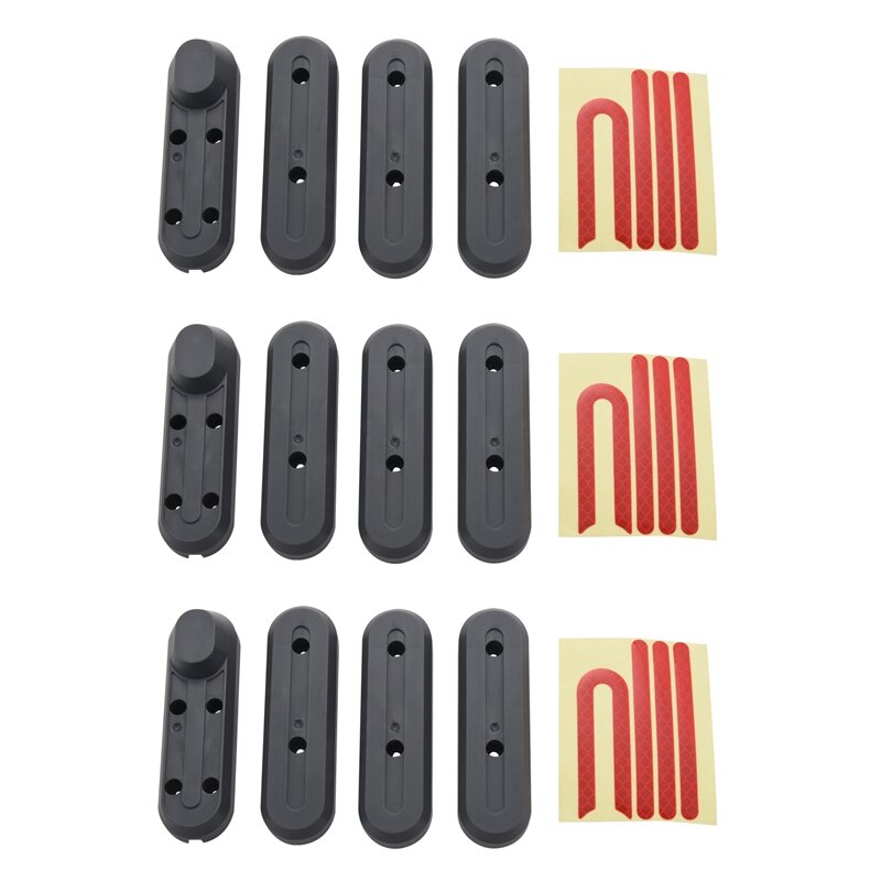 Cubos de roda Caso Shell protetora com adesivos decalques, Xiaomi M365, Scooter elétrico inteligente, 12 Pcs