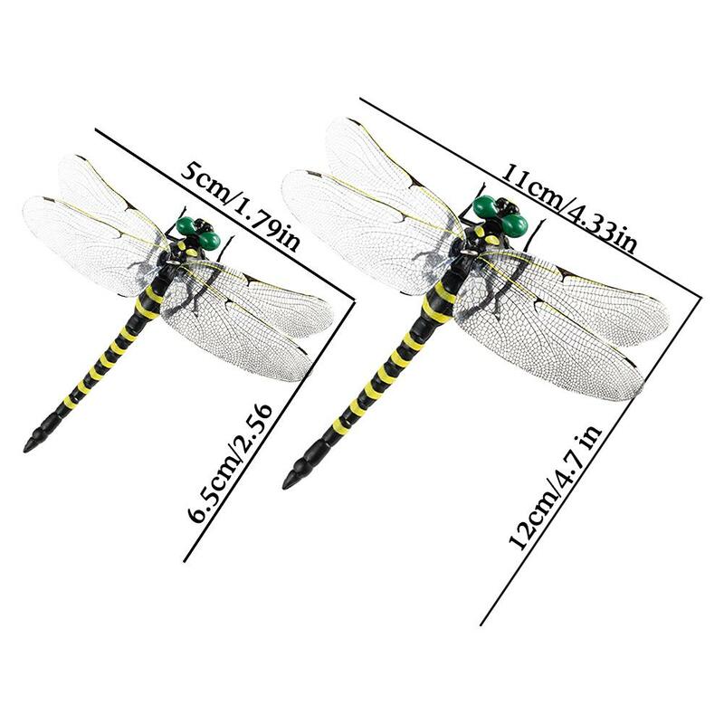 Simulação Mini Dragonfly Mosquito Repelente, Modelo animal para jardim ao ar livre, Farm Repellent Tool