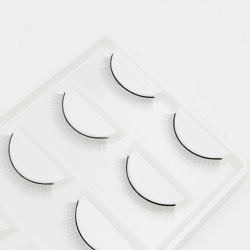 5 pares novo 3d vison cílios maquiagem natural curto tira completa cílios preto terrier curto vison cílios estilo postiços