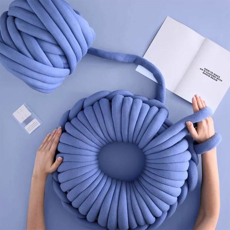 250/500g untuk keranjang karpet jahit untuk tas selimut tebal bola benang tenun benang DIY rajutan tangan benang Crochet