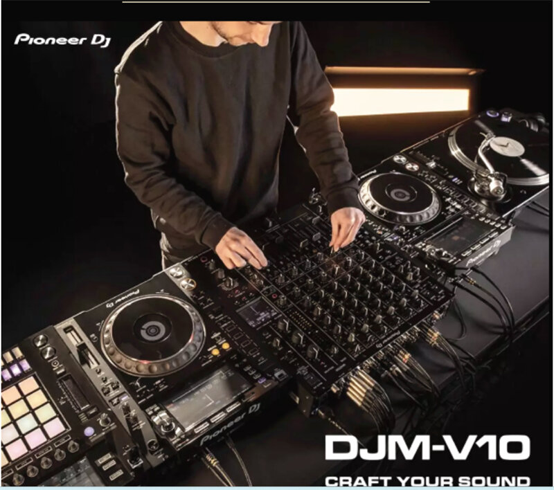 Dj 믹서 DJM-V10 전문 DJ 멀티 플레이어 (블랙) 스탠드 dj 믹서