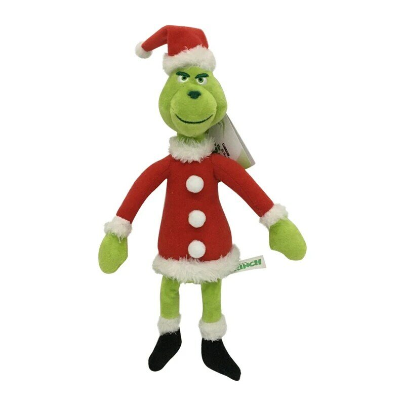 Muñeco de peluche verde de 32cm para niños, muñeco de peluche Grinch Max de navidad, regalos de vacaciones