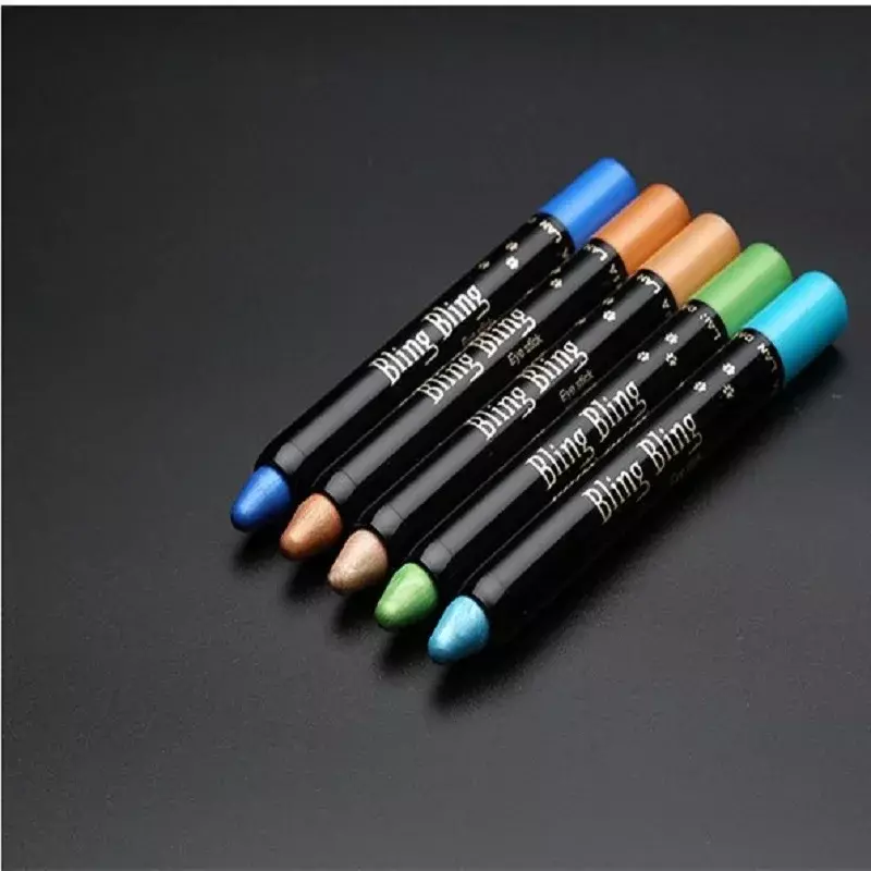 Waterproof Pearlescent Eyeshadow Pencil Stick 15 colori Lasting Glitter Shimmer Eye Shadow Pen Eyeliner Stick Eyes Makeup Tools