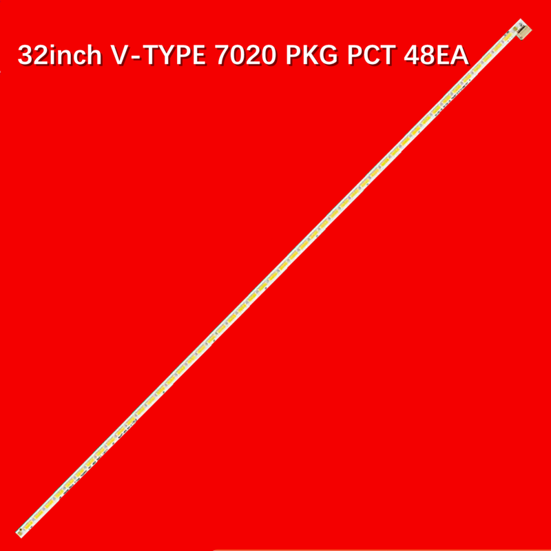 Strip lampu latar TV LED, 10 buah untuk Strip INNOTEK 32 inci V-TYPE 7020 PKG PCT 48EA