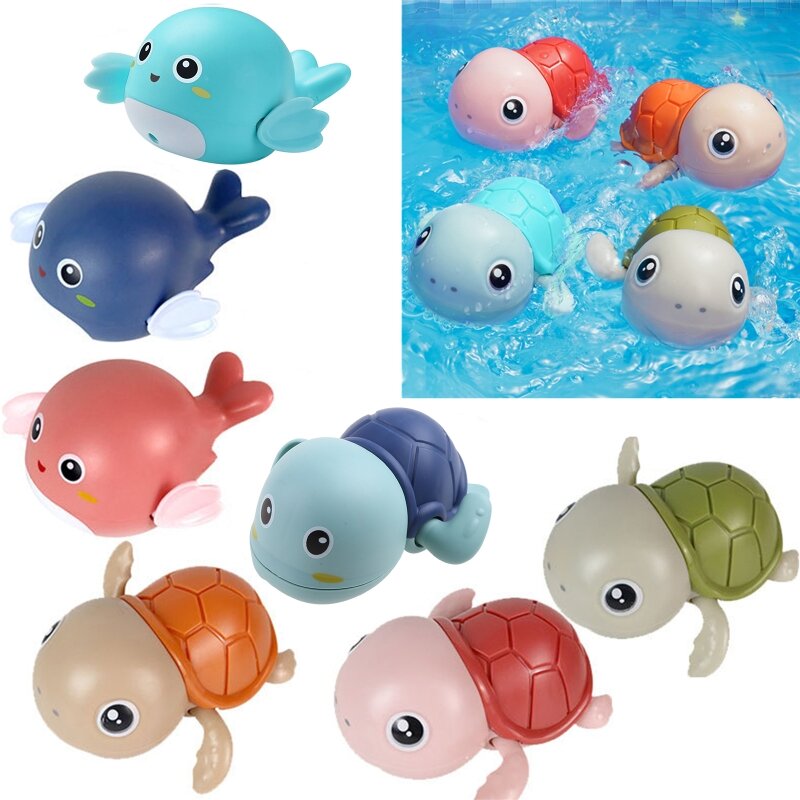 HUYU Windup Bathroom Toy Tortoise Shower for Time Toy for Baby Parent-Child Interactive Water for Play Toy Animal for Infant