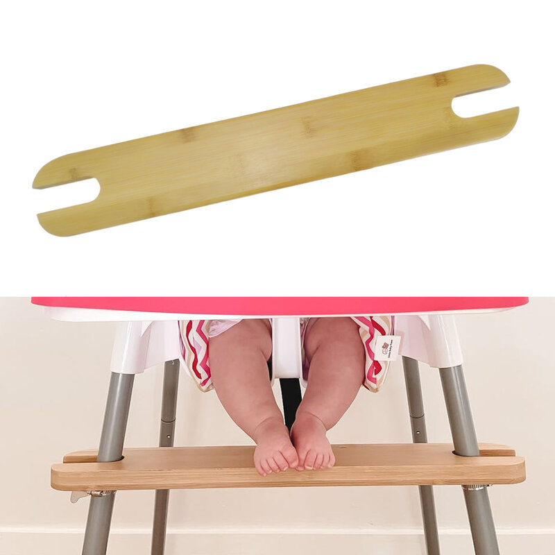 Детское бамбуковое кресло-подножка, подставка для ног из натурального бамбука, 4 каучука