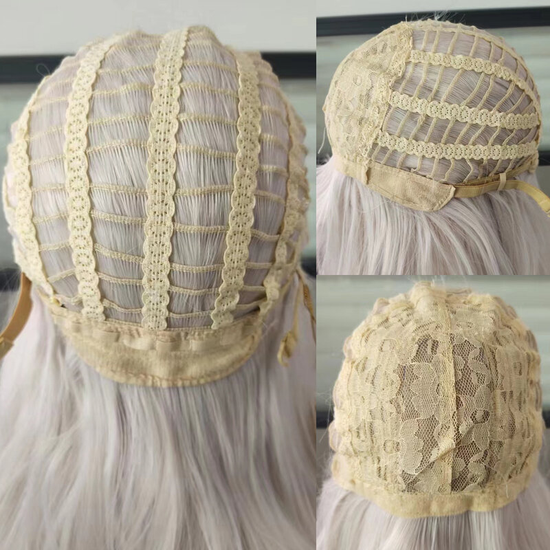 RANYU Honkai: Star Rail Clara peruki z grzywką długie syntetyczne proste białe peruka termoodporna do włosów Cosplay na imprezę