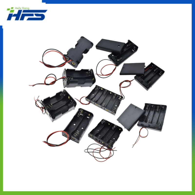 AA Power Battery Storage Box, Titular Box, Container Bag, DIY Carregamento Padrão, Drop Shipping, 1, 2, 3, 4, 6 Slots