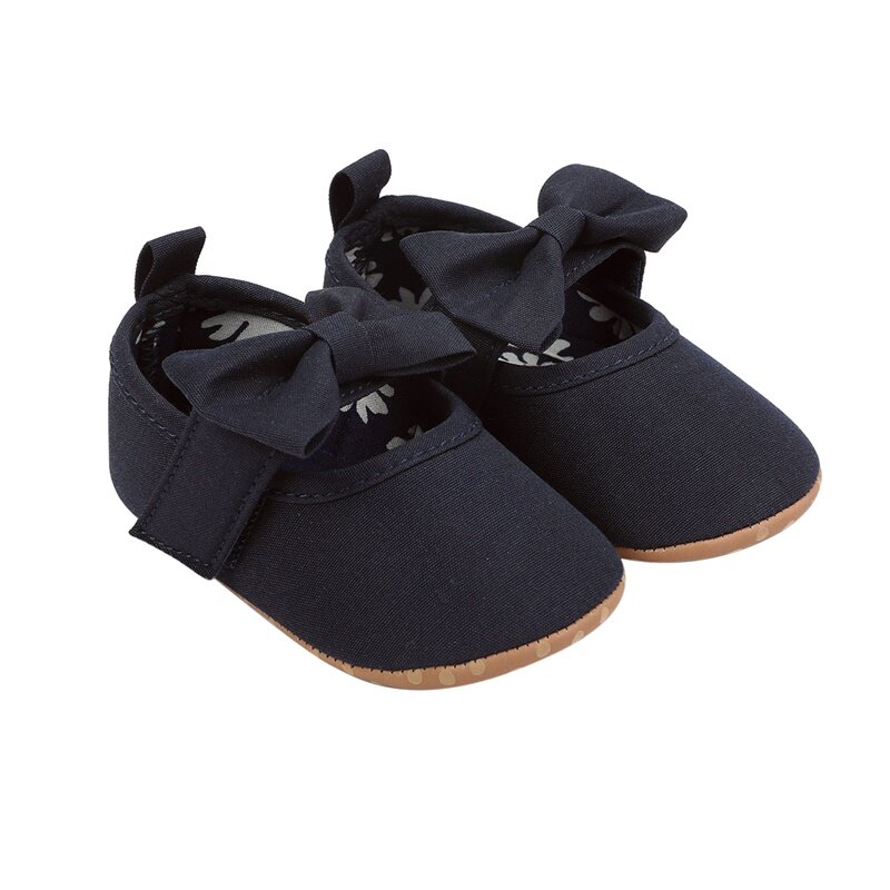 0-18M neonata nuove scarpe da principessa scarpe basse con fiocco carino pantofole da sposa antiscivolo stivali da bambino carini