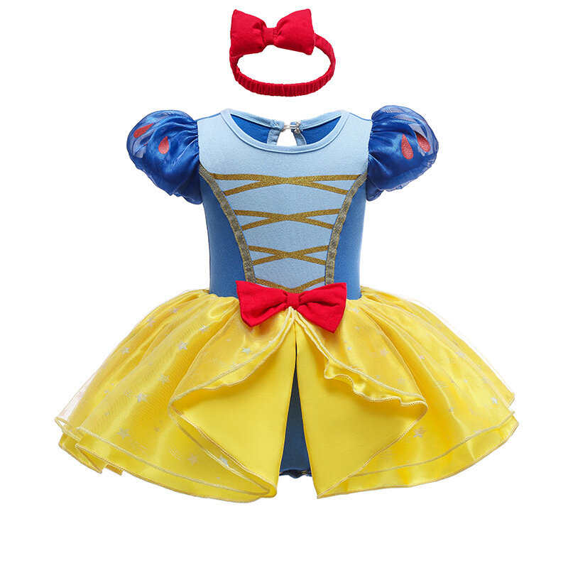 Детский комбинезон, платье-пачка с повязкой на голову, одежда для маленьких принцесс, Размер 9-24 м, милое дизайнерское детское платье, детские костюмы