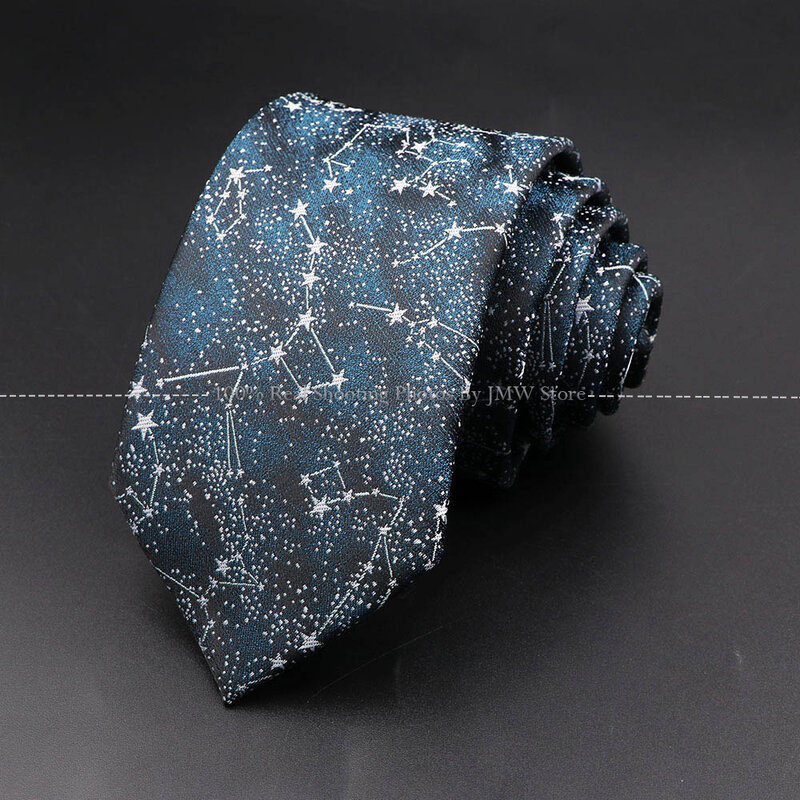 Corbata de flores onduladas para hombre, corbatas de meteorito con fuegos artificiales, accesorios de negocios para novio, regalo, nuevo diseño