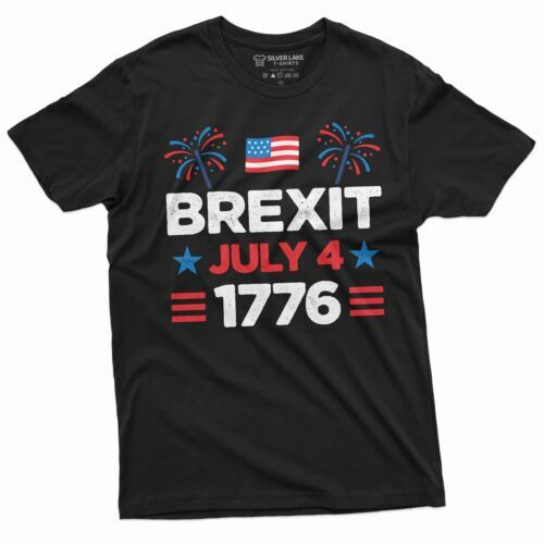 Men's EU and US Freedom T-Shirt, Camisa da Bandeira, Bandeira, Bandeira, EUA, Bandeira, Engraçado, 1776