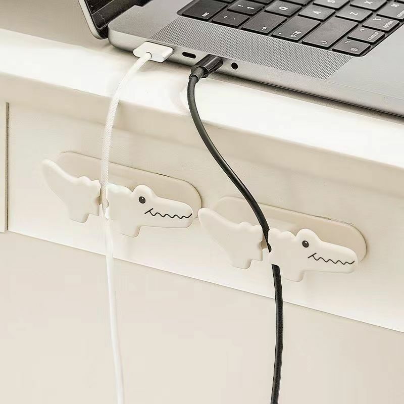 Winder kabel perekat Laptop Desktop, wadah pembungkus kabel Organizer kabel untuk peralatan kantor pembungkus kabel penyimpanan kawat