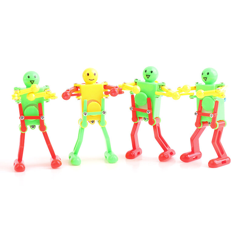 Mechaniczna nakręcana zabawka tańczący Robot na prezent dla dzieci Puzzle nakręcana zabawka zabawka spinner