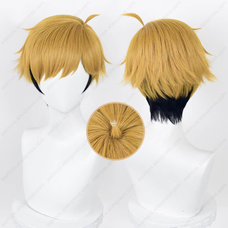 Anime Miya Atsumu/Miya Osamu parrucca Cosplay 30cm parrucche di colore misto capelli sintetici resistenti al calore