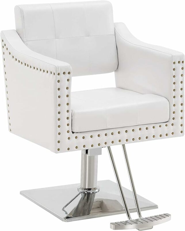 Barberpub-Salon Chair for Hair Stylist, Cadeira hidráulica, Beauty Spa Equipment, Ajuste de altura, 8813, 6 "Seat, W