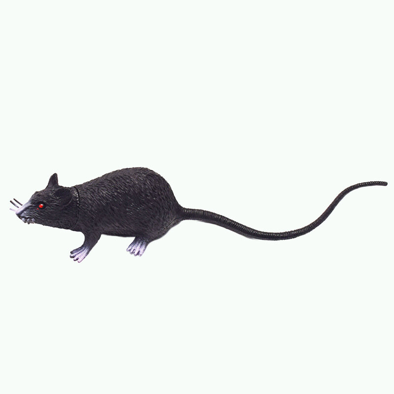 Пластиковая бело-серая черная имитационная мышь, нежная модель сборки, пугающие игрушки для друзей, лучшие подарки на Хэллоуин для друзей