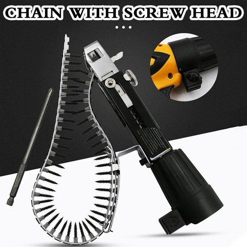 Chain With Screwdriver Head Multifunctional Nail Feeding Device For Ceiling