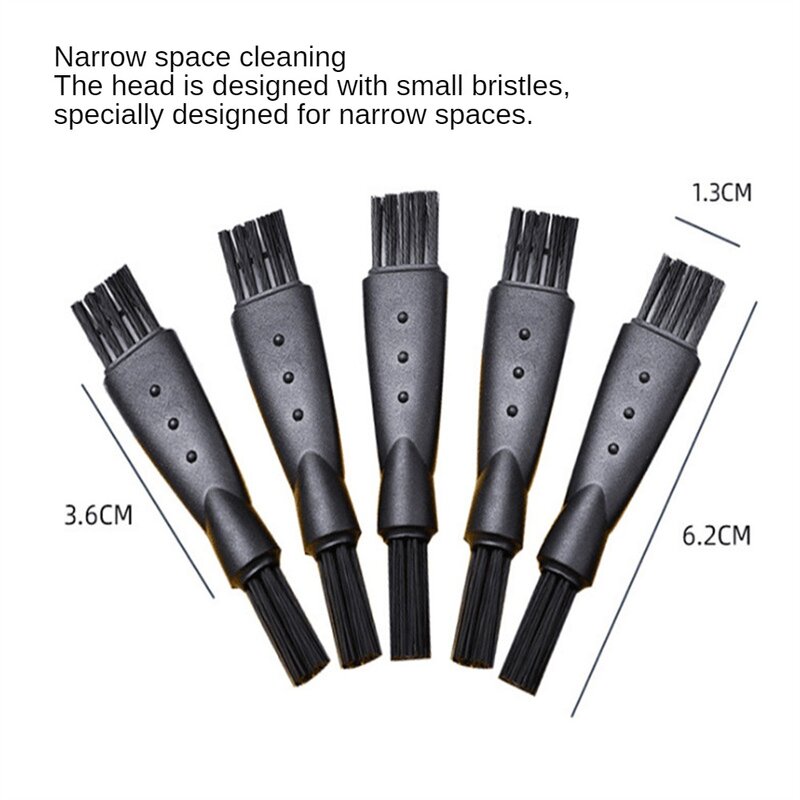 1~5PCS Razor Cleaning Brush Lightweight And Wear-resistant Effective Fine Brush Easy To Carry Small Bristle Brush Cleaning Brush
