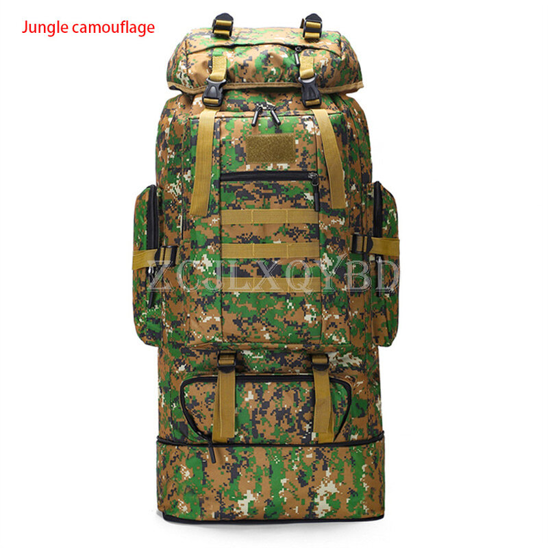 Sac à dos souple de Camouflage 100l, accessoire tactique militaire pour randonnée Camping alpinisme extérieur