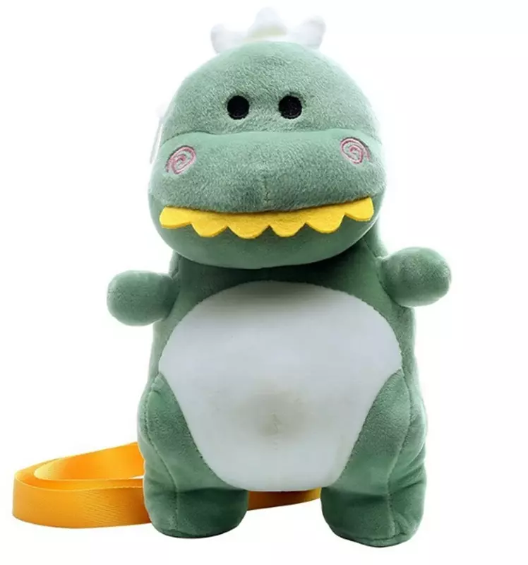 26CM Soft Cartoon Dinosaur Backpack Plush Toy New Super Cute Filling Bag  Birthday Gift for Children Loading Key Mobile Phone