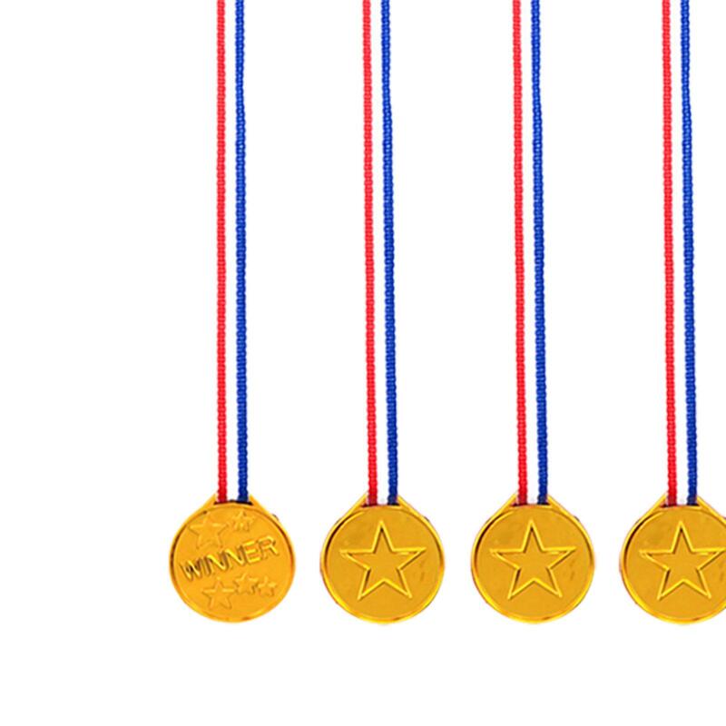 5 Stück Kinder Plastik Gewinner Award Medaillen stilvoll für Partys bevorzugen Sport