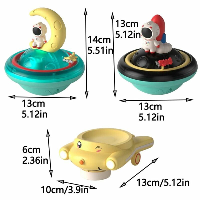 Automatic Baby Bath Toys Floating Rotation Sprinkler Bathtub Shower Toys Colorful Early Education Space Water Jet Squirt Toys