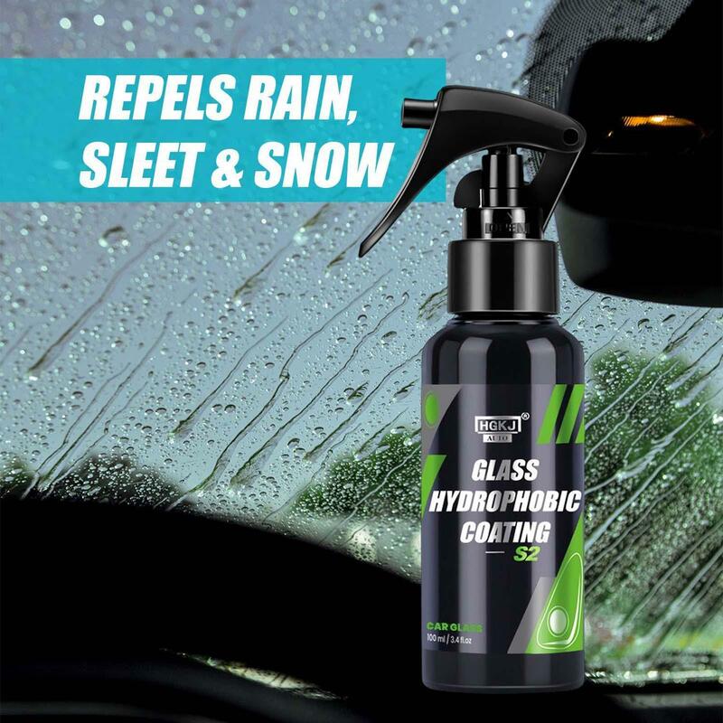 Гидрофобное покрытие для автомобильных стекол, средство для защиты от дождя, нано-керамическое покрытие, защищает ветрозащитные стекла вашего автомобиля