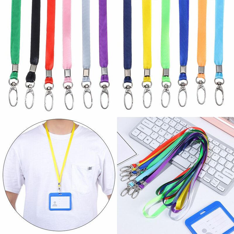 1Pcs New Office Supplies Name Tag Fashion Neck Strap Lanyards Badge Holder Lanyard Hanging Rope ID Card Holder