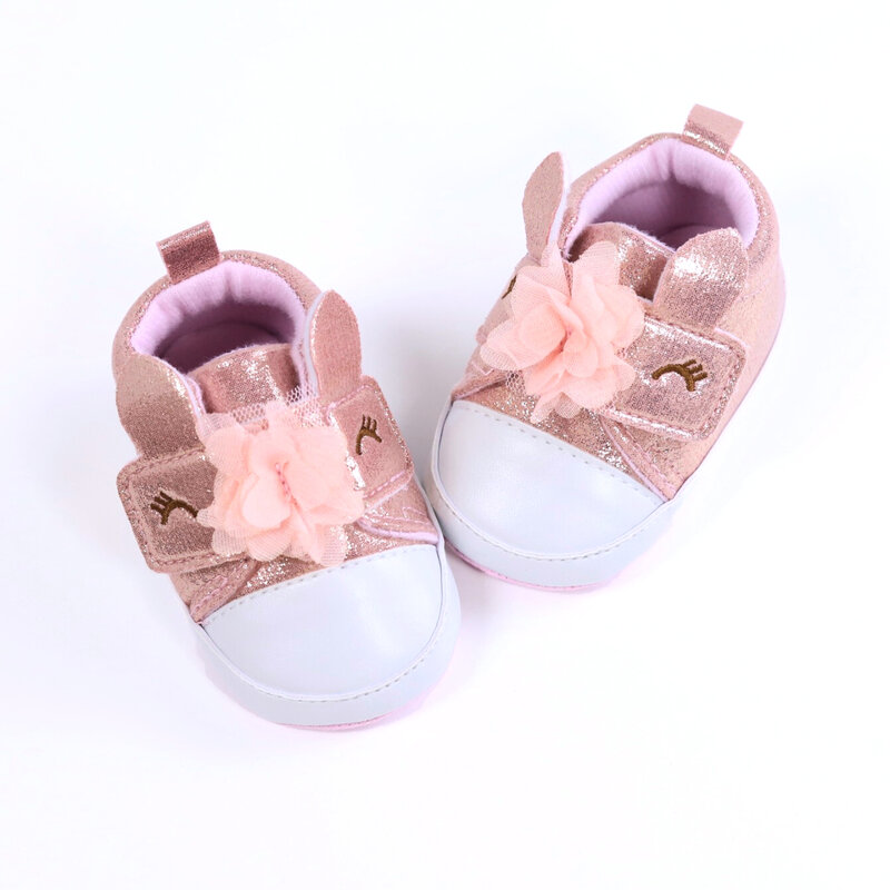 Cute Cartoon Comfortable Sneakers For Baby Girls, Lightweight Non Slip Shoes For Indoor Outdoor Walking, Spring And Autumn