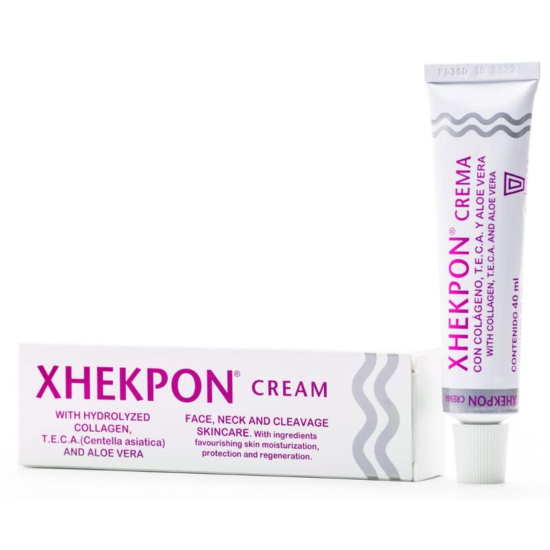 4 pz nuova vendita calda Xhekpon Crema viso e collo 40ml Crema scollatura spagnola rughe liscia Crema antietà cura della pelle