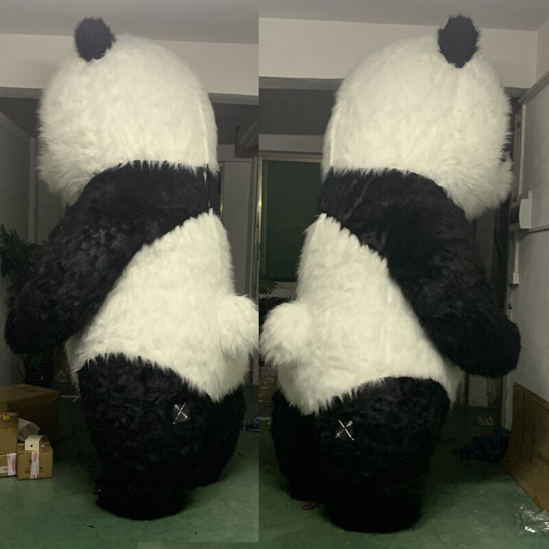 3M chiński Panda nadmuchiwany kostium w kształcie maskotki Cosplay Fursuit Panda przebranie na imprezę halloweenową strój karnawał Ad Walking odzież