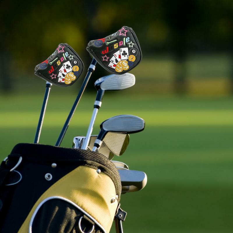 Cubierta de Putter de Golf de cuero PU con cierre magnético, cubierta de cabeza de palo de Golf, accesorios de Golf impermeables, Protector de cubierta de cabeza
