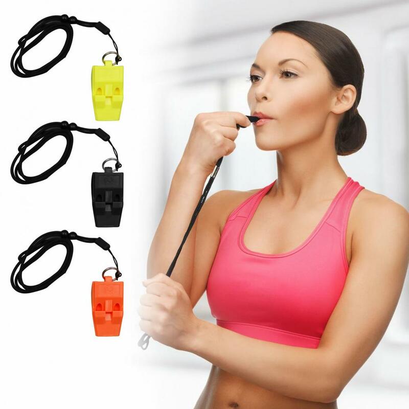 Sports Whistle Compact Colored Referee Whistle for Soccer Basketball Training with 24pcs Plastic Cheer Fans Loud Crisp Sound