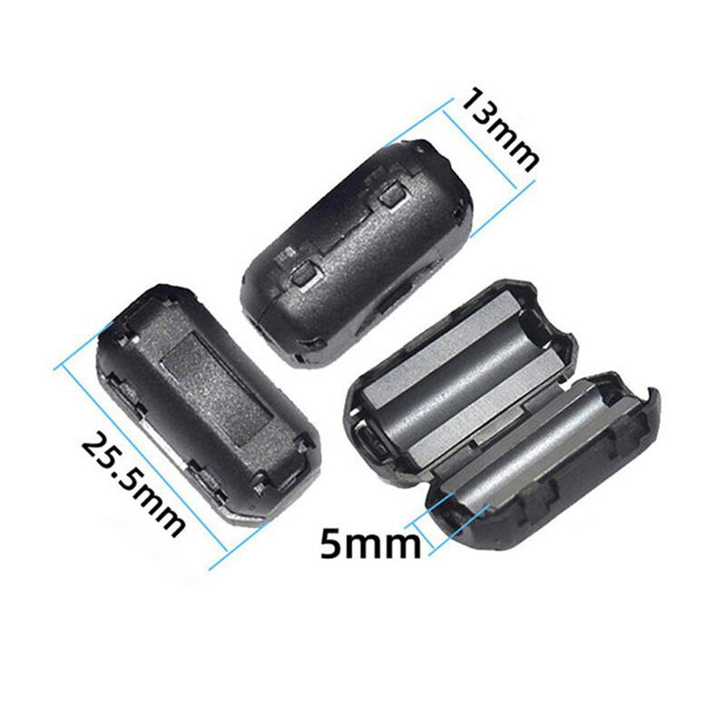 2/5xtdk 5mm Ferritkern-Rausch unterdrücker Filter ring Kabel clip auf Draht rfi emi Telefon, Powerline, Koaxial, Audio-Video-Kabel