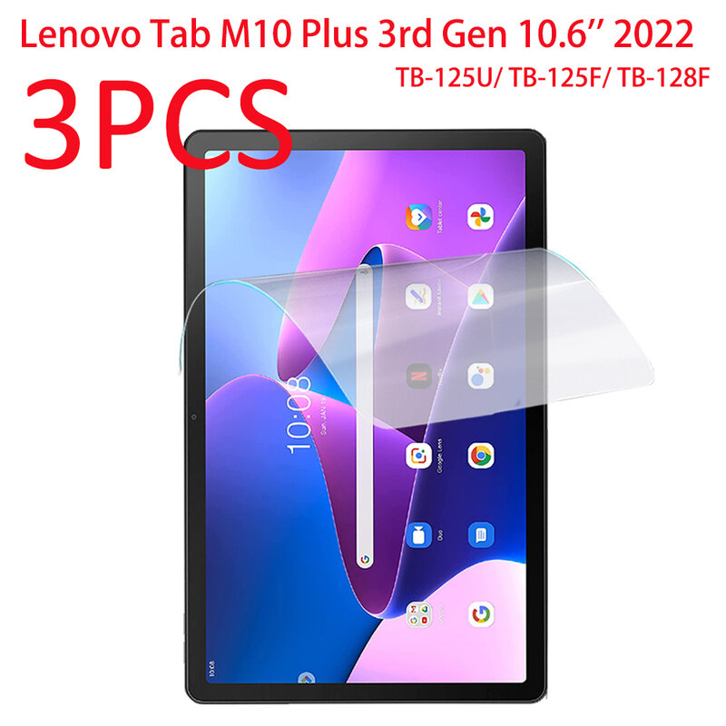 3 шт. ПЭТ мягкая защитная пленка для экрана для Lenovo Tab M10 Plus 3-го поколения 10,6 ''2022 Tablet Tab M10 Plus 3-го поколения 10,6 защитная пленка