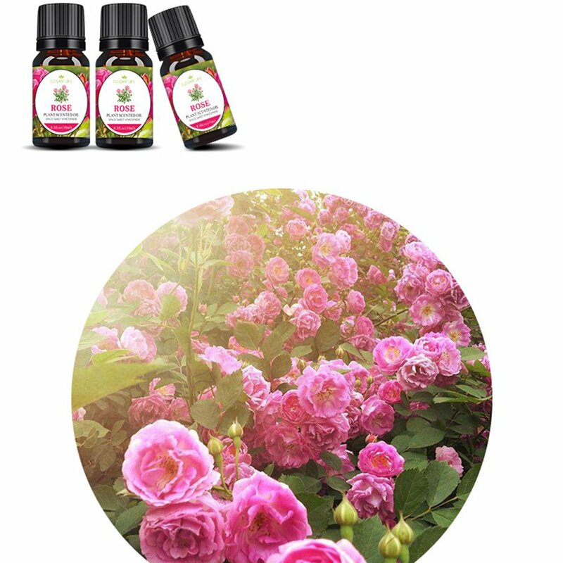 Château Osmanthus Rose Diffuseurs d'aromathérapie, 10ml, Pure Natural Plant Essential, Air Fresh Care, Thé Jasmin Arbre Huile, Salle de bain T